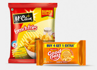 Mccain French Fries & Britannia Good Day Cookies